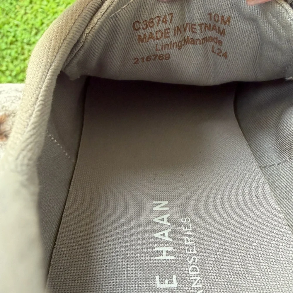 NEW Cole Haan Mens GRANDPRO RALLY T-toe Sneaker Microchip/Optic White size 10